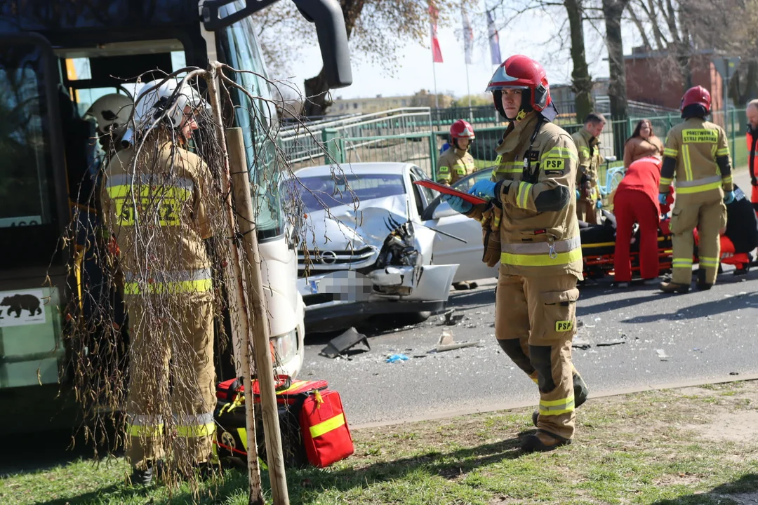 Wypadek na ul. Spokojnej w Rawiczu