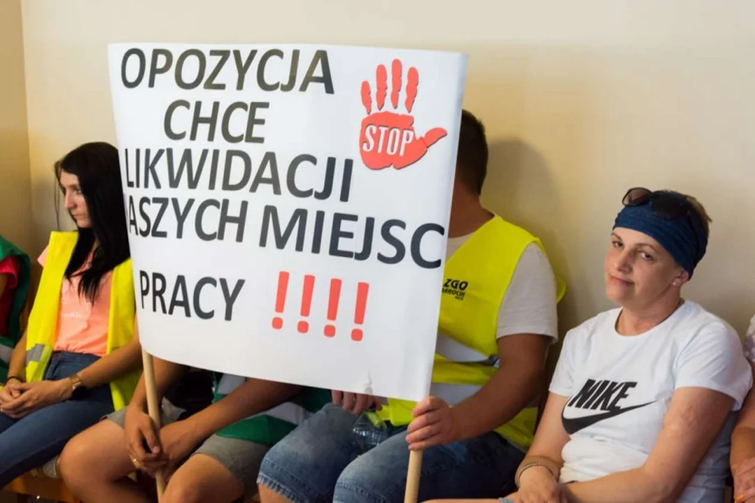 Mieszkańcy Goliny protestują