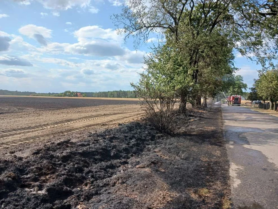 Pożar w Boguszynku w gminie Nowe Miasto