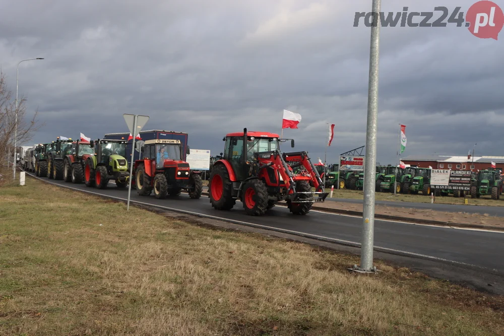 Rolnicy przejechali z gminy Miejska Górka do Rawicza i z powrotem