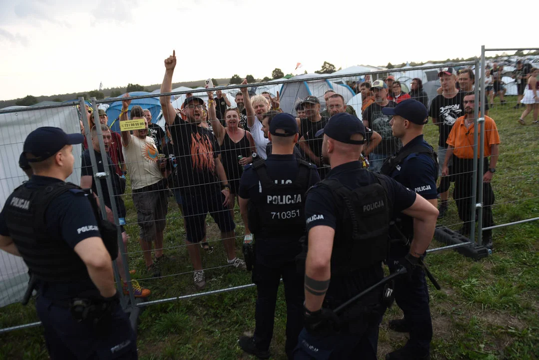 Protest i policja na Jarocin Festiwal 2026
