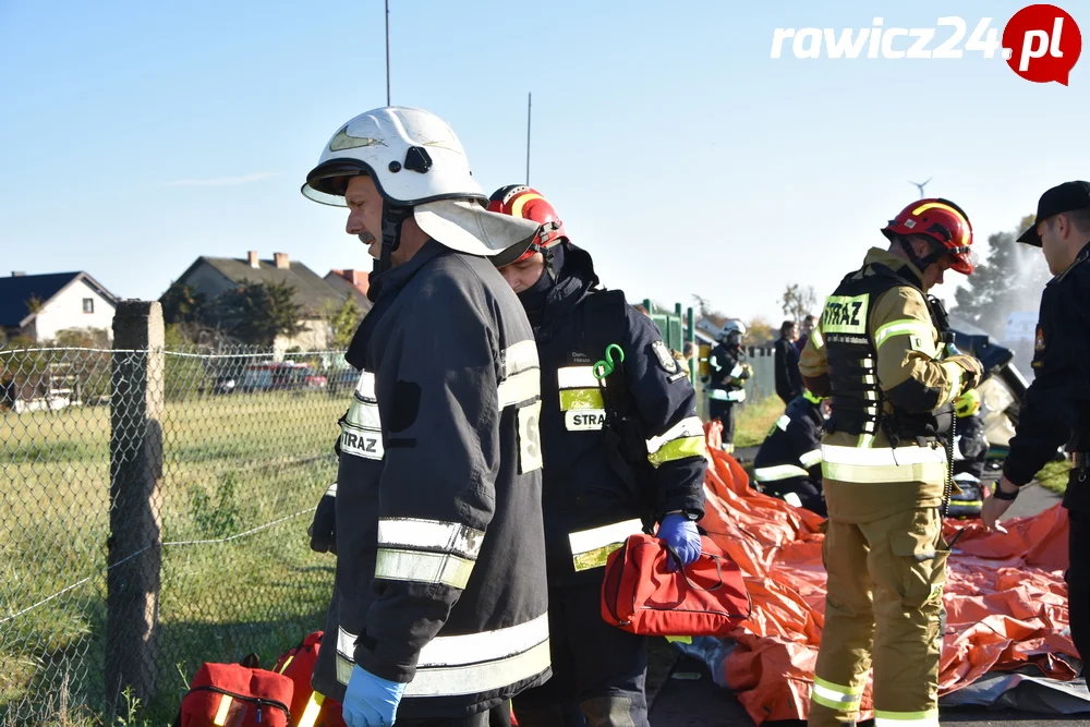 Ćwiczenia służb w Sarnowie i Rawiczu