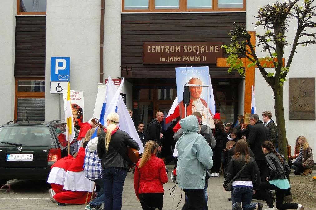 Symbole Światowych Dni Młodzieży w Jarocinie (2014)