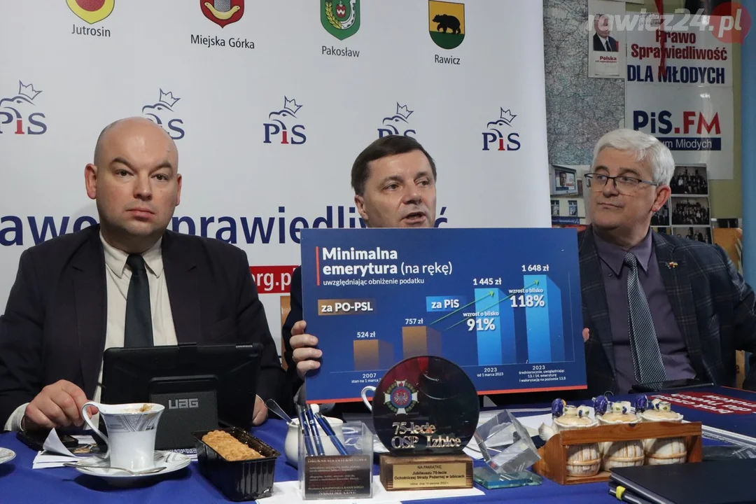 Konferencja polityków Prawa i Sprawiedliwości w Rawiczu