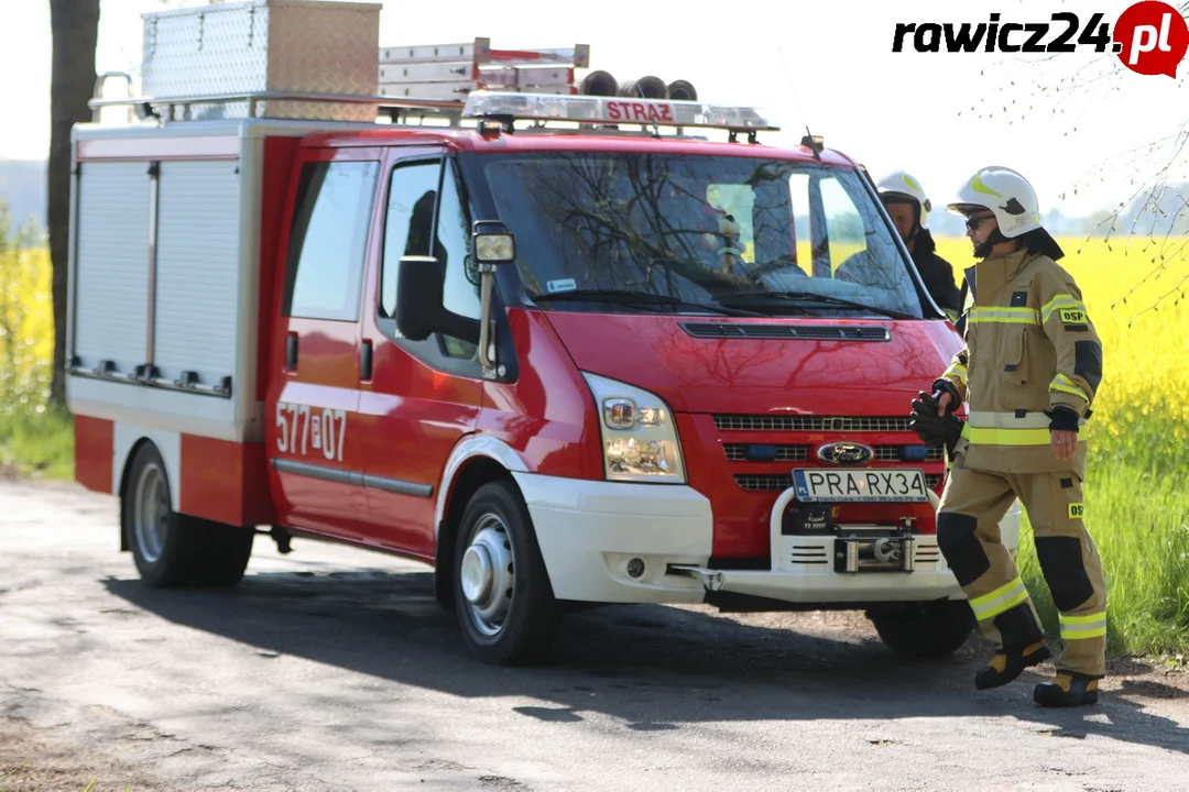 Zderzenie traktorów pod Gościejewicami