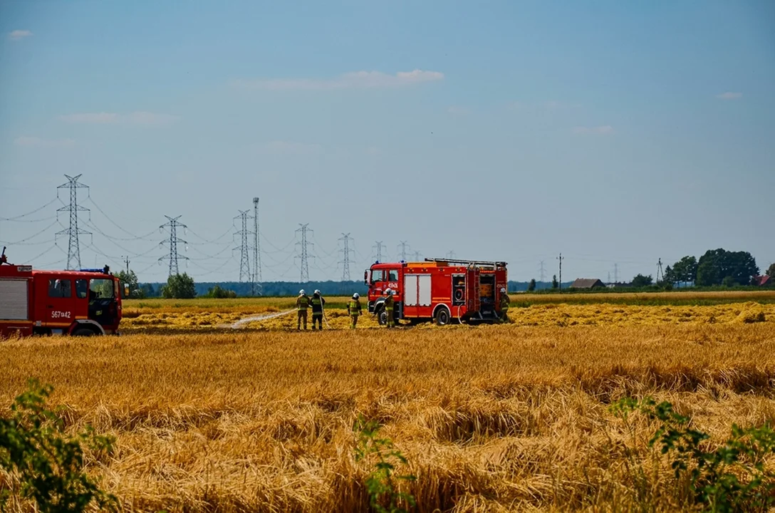 Pożar w miejscowości Trzebin