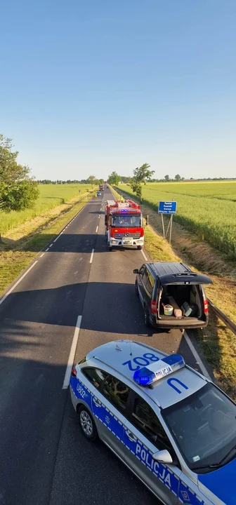 Kraksa na DW 434, na granicy powiatów rawickiego i gostyńskiego