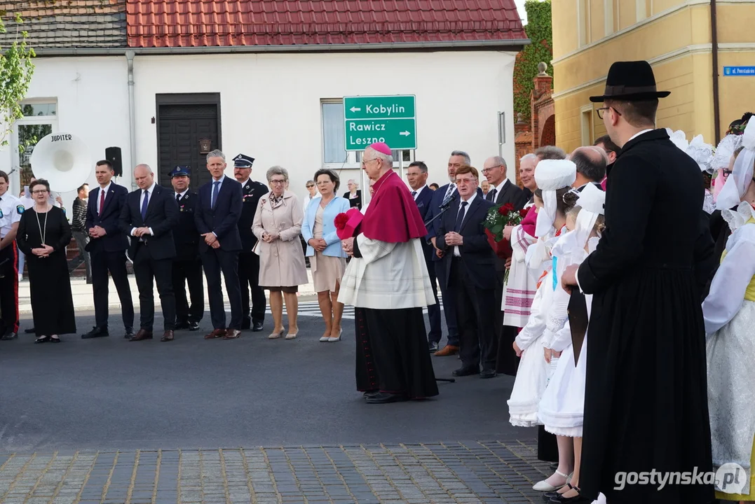 Poświęcenie figury Św. Jana Nepomucena w Krobi