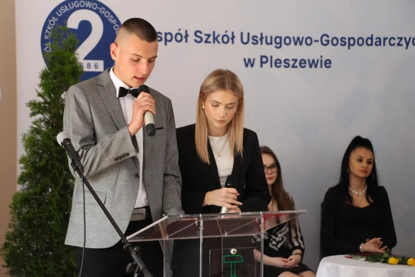 Uczniowie z Zespołu Szkół Usługowo-Gospodarczych w Pleszewie podsumowali projekty