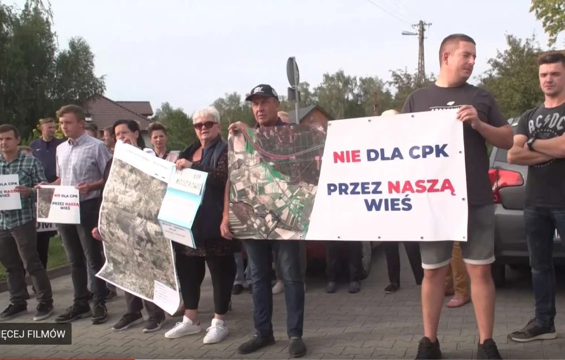 Protest przeciwko CPK - Roszków