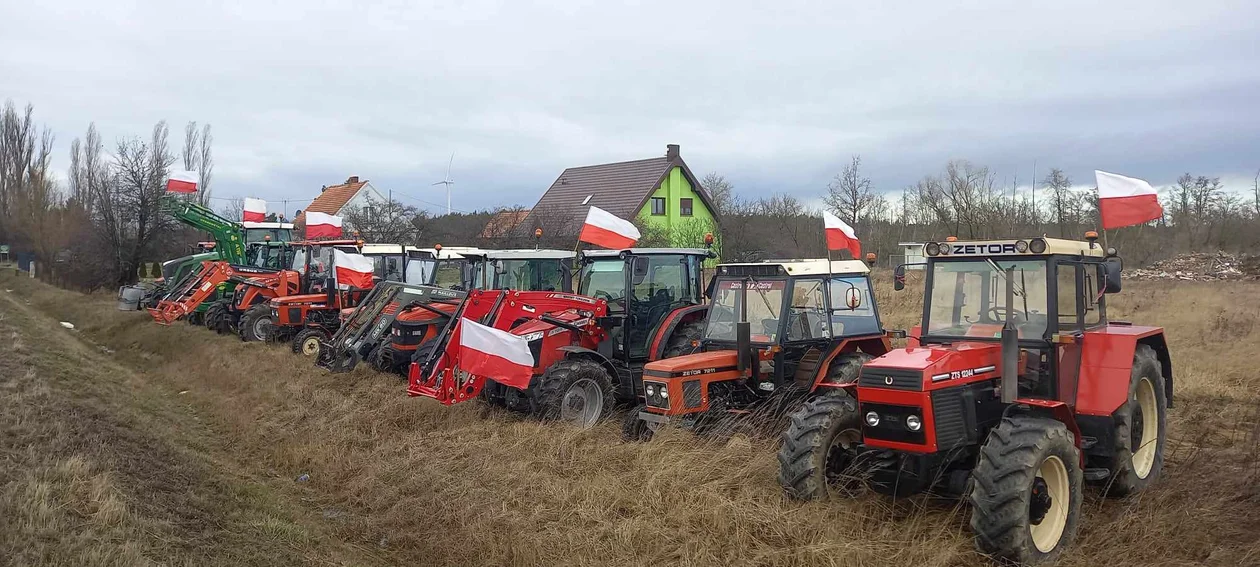 Protest rolników na Ziemi Jarocińskiej