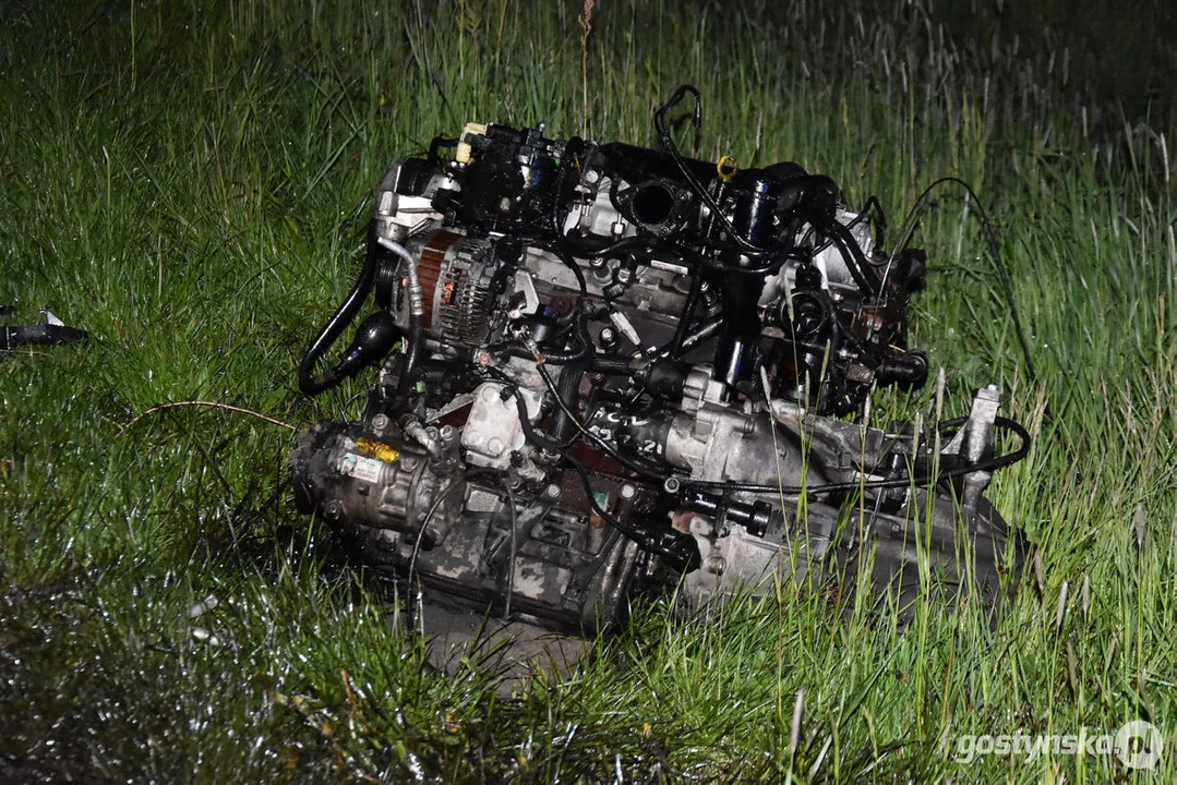 Wypadek śmiertelny na drodze Pogorzela - Gumienice