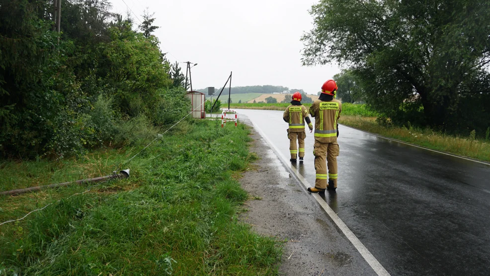 Sam się nie przewrócił? Strażacy wezwani na Talary - Zdjęcie główne