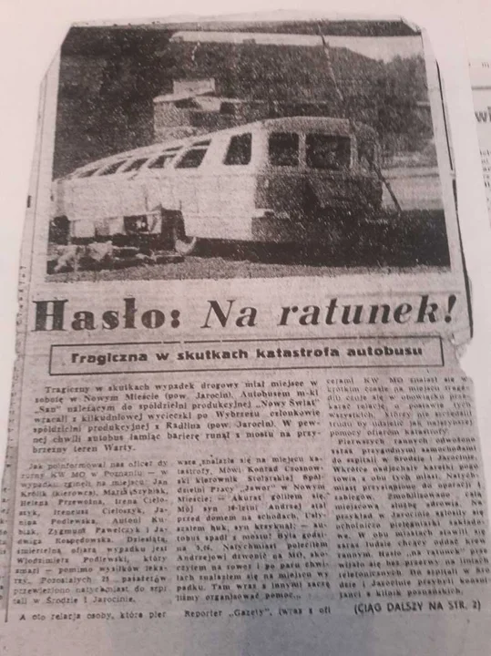 Tragiczny wypadek na moście w Nowym Mieście w 1969