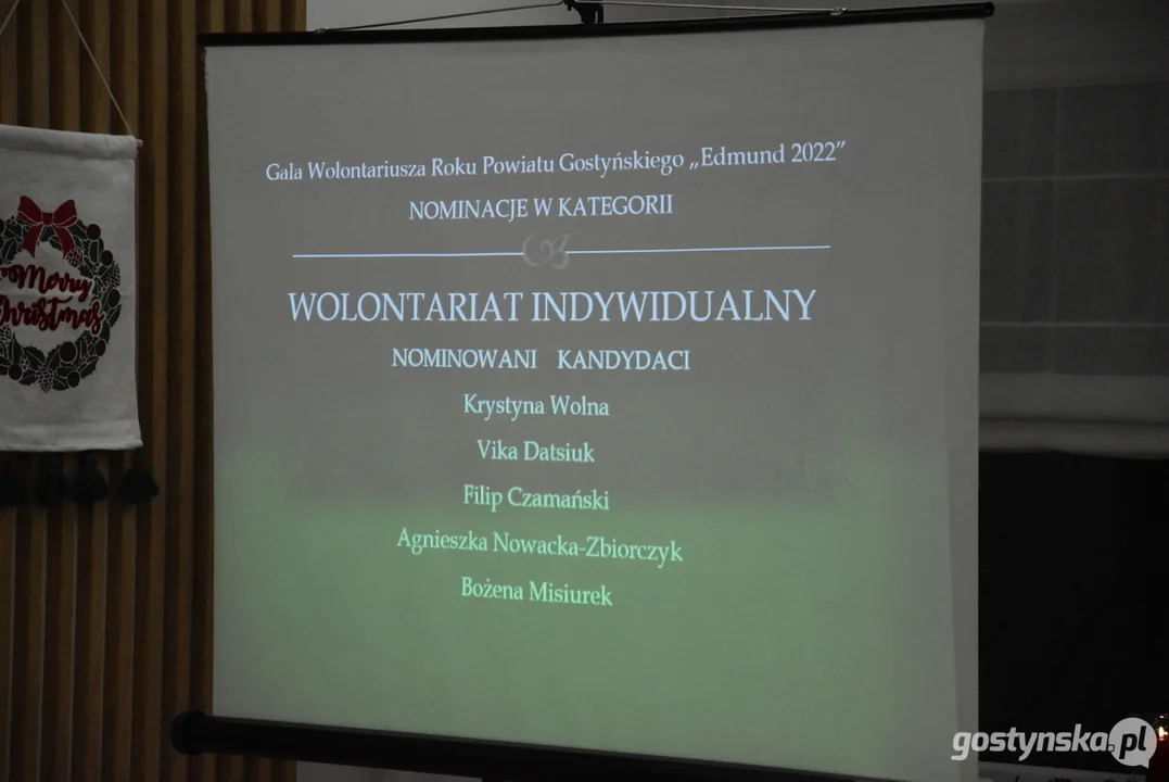 Gala Wolontariusza Roku 2022 Powiatu Gostyńskiego