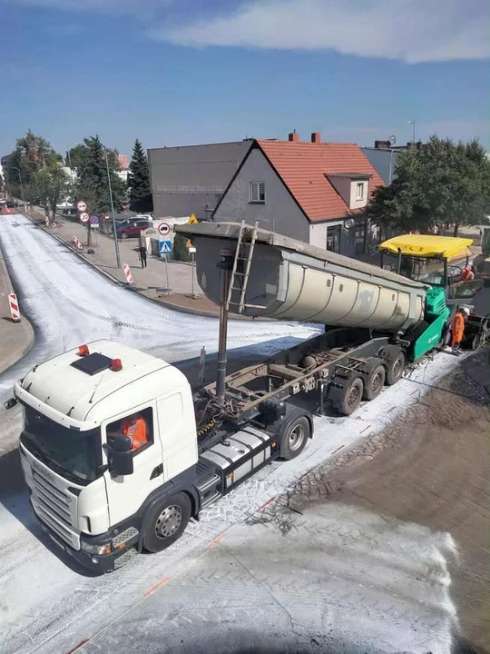 Remont ulic: Kościuszki i Dąbrowskiego w Jarocinie