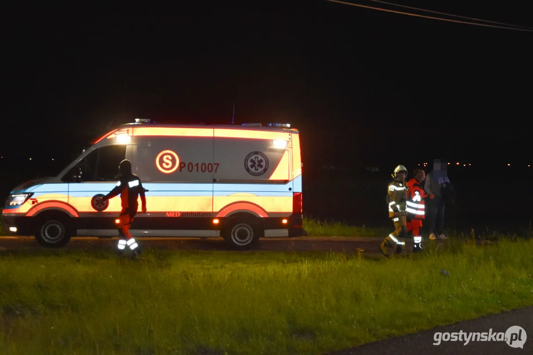 Wypadek śmiertelny na drodze Pogorzela - Gumienice