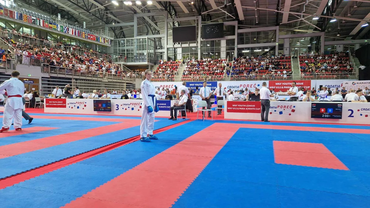 Julia Maślanka z UKEMI Kobylin na KARATE1 YOUTH LEAGUE - POREC 2023