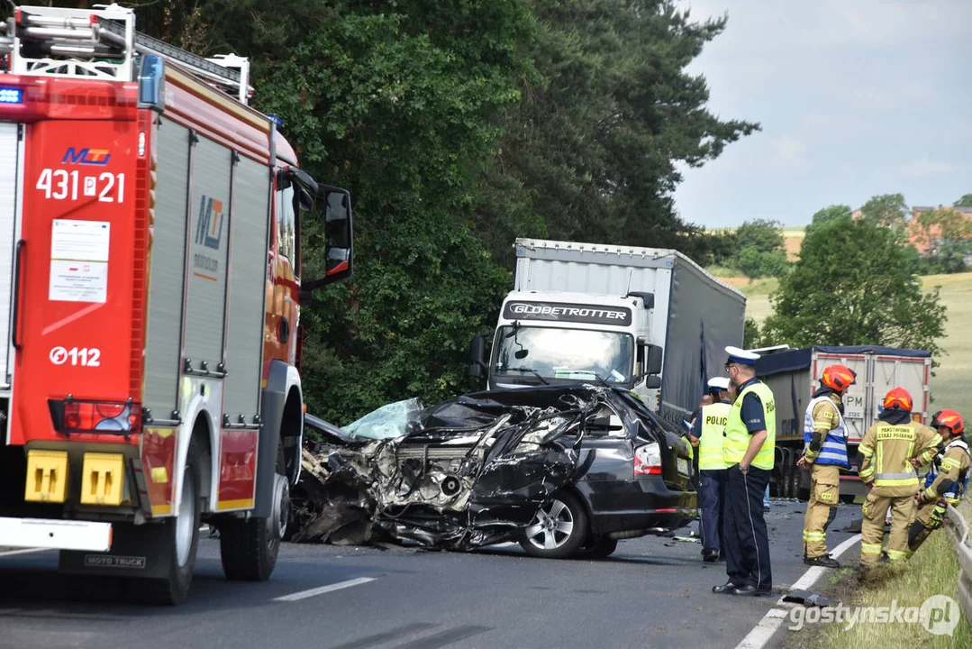 Tragiczny wypadek drogowy na DW 308, na odcinku Kunowo - Lubiń