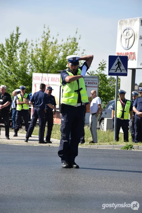 34. Konkurs "Policjant ruchu drogowego 2024” w Gostyniu. Dzień drugi - ręczna regulacja ruchem