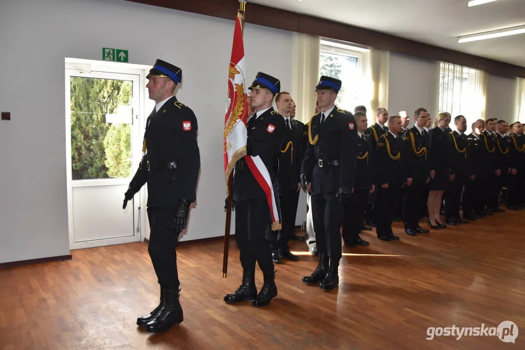 Pożegnanie bryg. Michała Pohla - z-cy komendanta powiatowego Państwowej Straży Pożarnej w Gostyniu