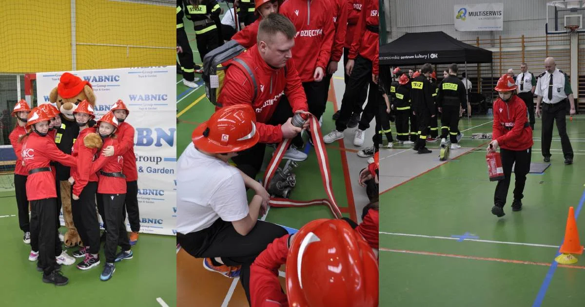 MDP OSP Dzięczyna wystąpiła na ogólnopolskim Halowym Turnieju Sportowo-Pożarniczym w Ostrzeszowie - Zdjęcie główne