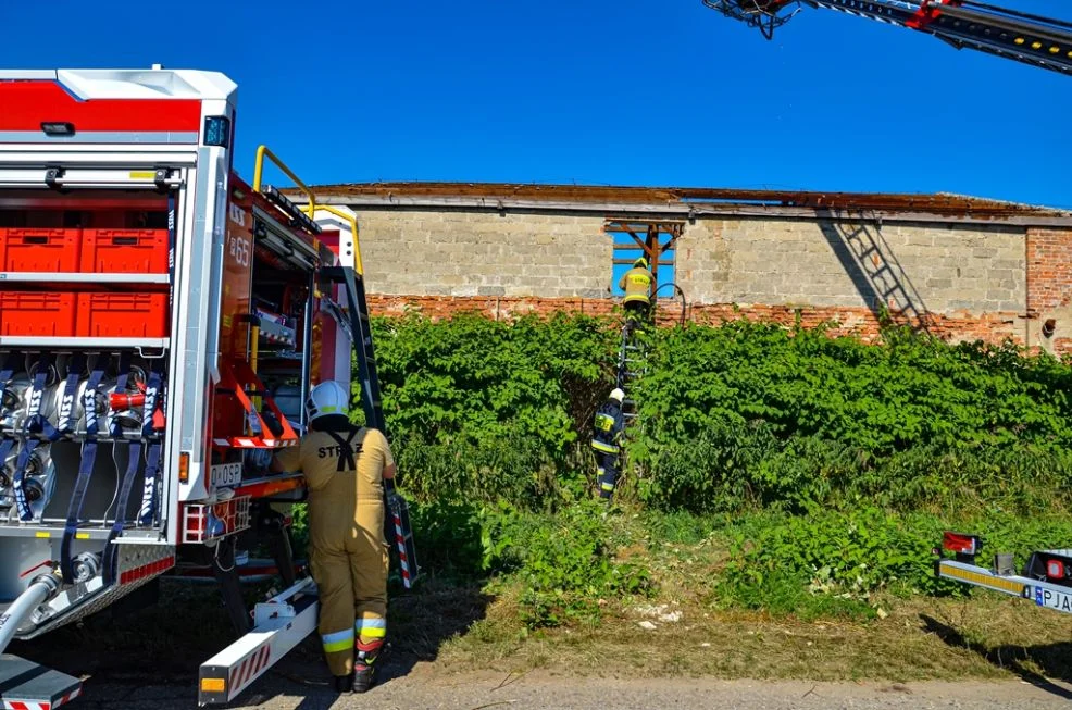 Pożar w Siekierzynie w gminie Żerków