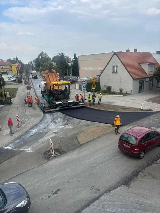 Remont ulic: Kościuszki i Dąbrowskiego w Jarocinie