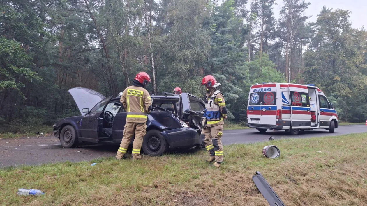 Wypadek na drodze Wilkowyja - Żerków. Auto osobowe uderzyło w drzewo - Zdjęcie główne