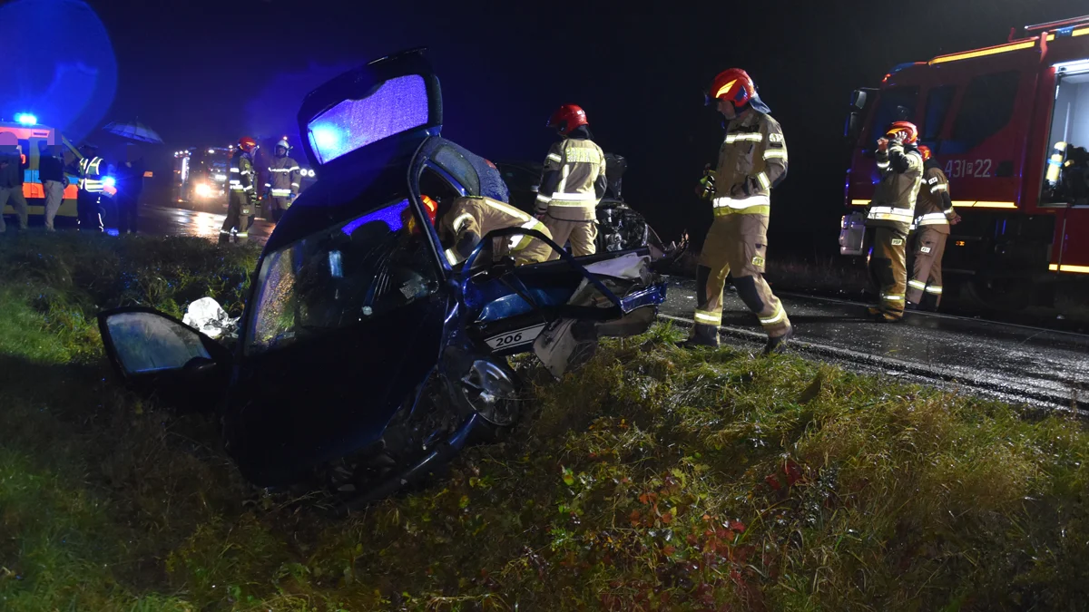 Wypadek na DK 12. Na wysokości Goli zderzyły się 3 samochody