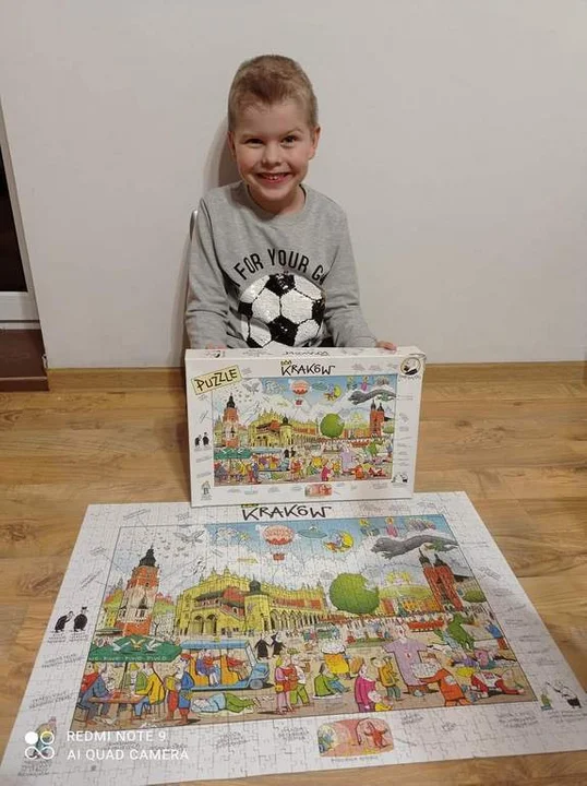 Pasją 8-letniego Kamila jest układanie puzzli