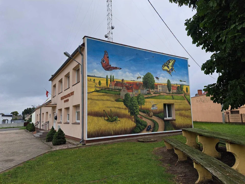 Mural w Gorzupii