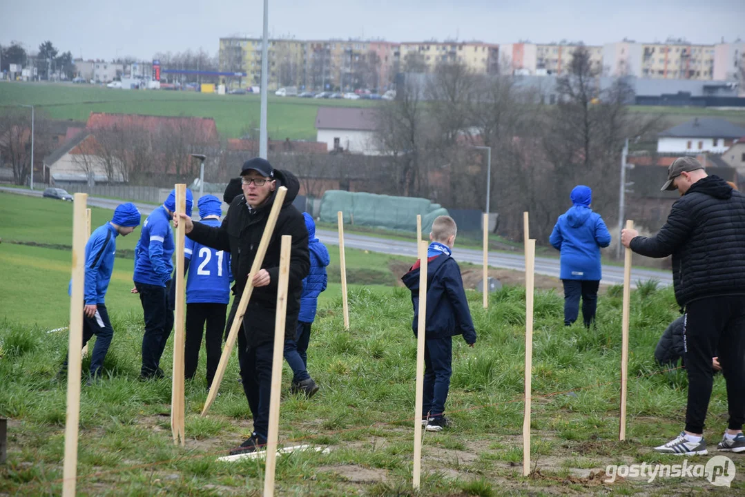 Sadzenie drzewek na 100-lecie Kani Gostyń