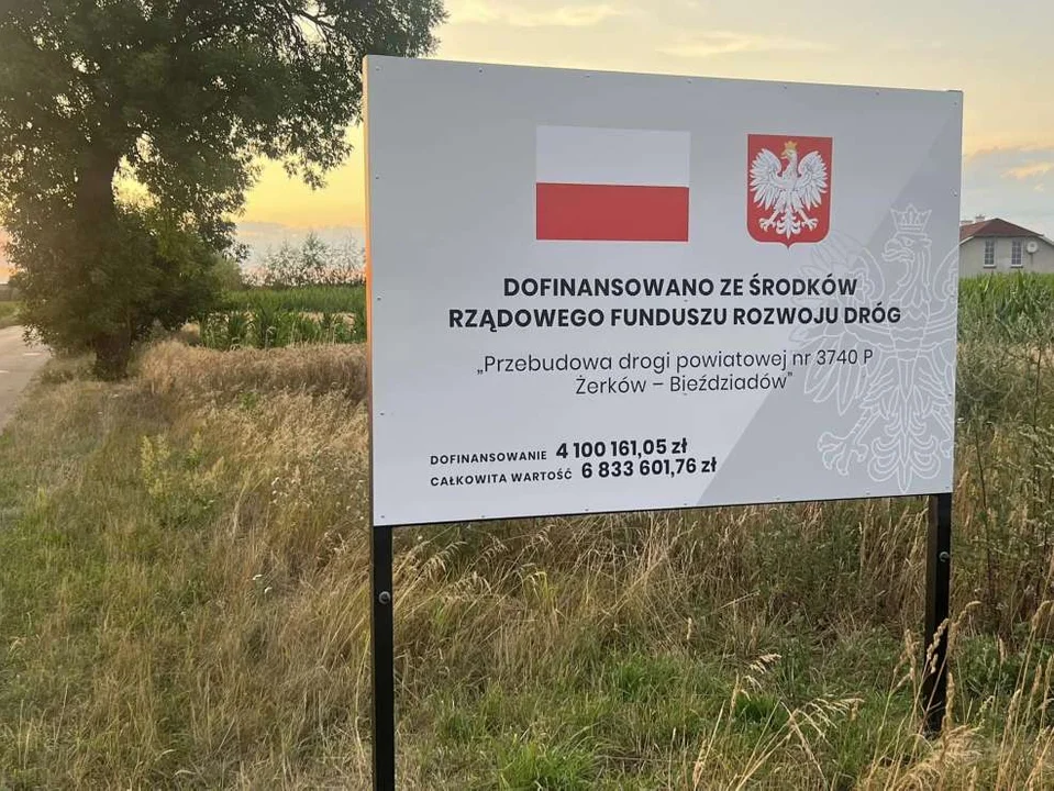 Przebudowa drogi Żerków-Bieździadów