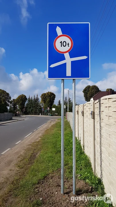 Nowe znaki ograniczające tonaż w Starym Gostyniu i Daleszynie