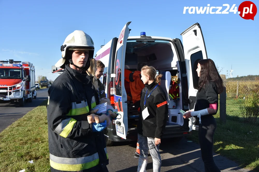 Ćwiczenia służb w Sarnowie i Rawiczu