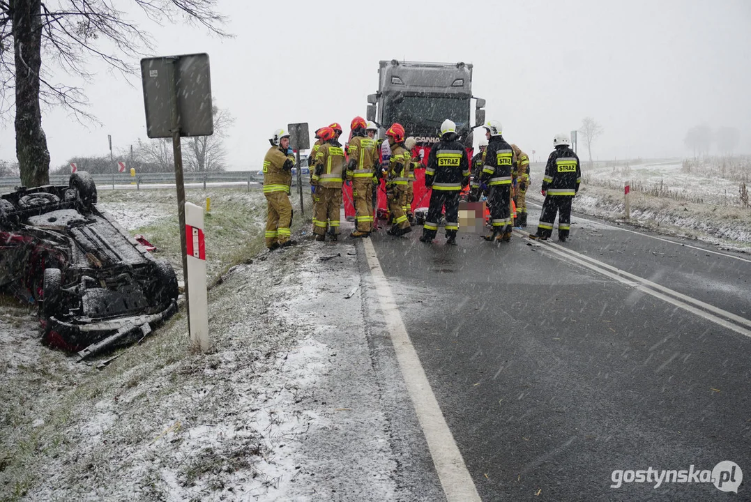 Śmiertelny wypadek na DK 12 w Dąbrówce