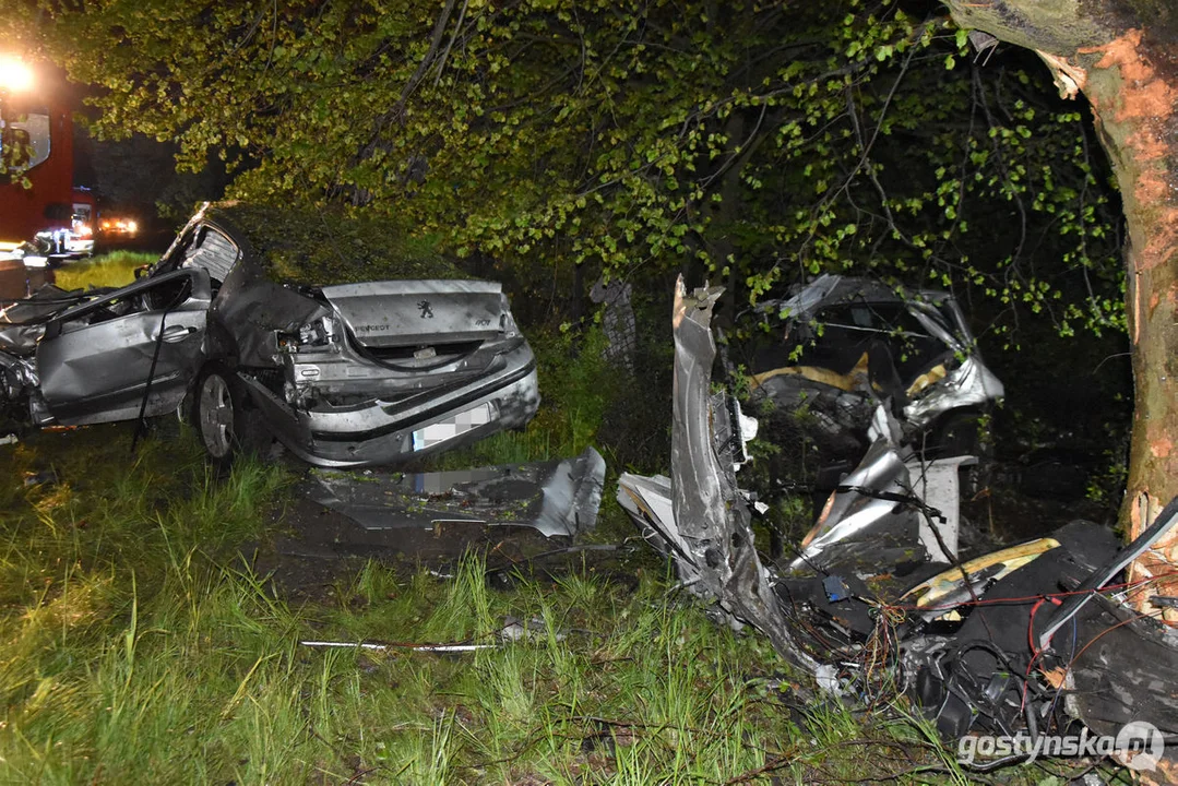 Wypadek śmiertelny na drodze Pogorzela - Gumienice