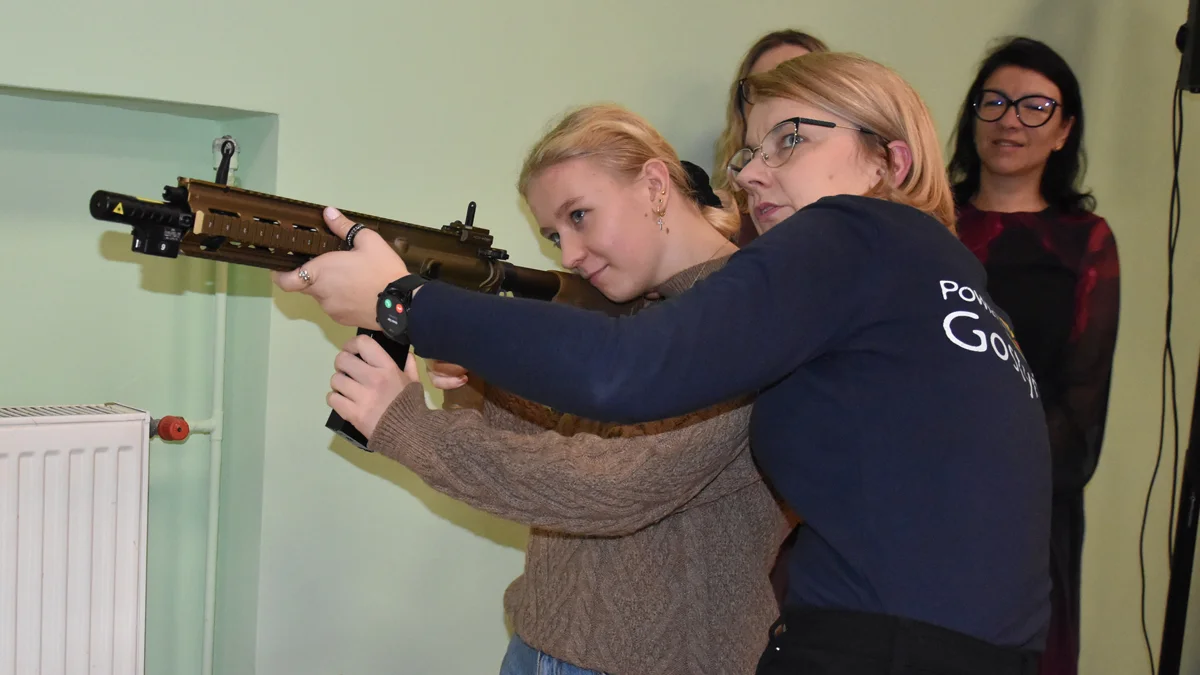 Otwarcie wirtualnej strzelnicy przy ZSO w Gostyniu