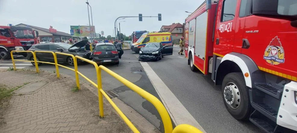 Zderzenia trzech aut w Witaszycach