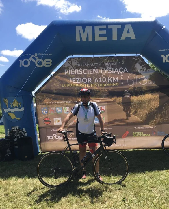 Jacek Andrzejczak pokonał 1008 km na rowerze na Bałtyk-Bieszczady Tour