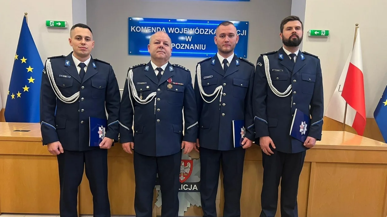 3 policjantów z Krotoszyna awansowało. Uroczyste mianowania w Poznaniu [ZDJĘCIA] - Zdjęcie główne