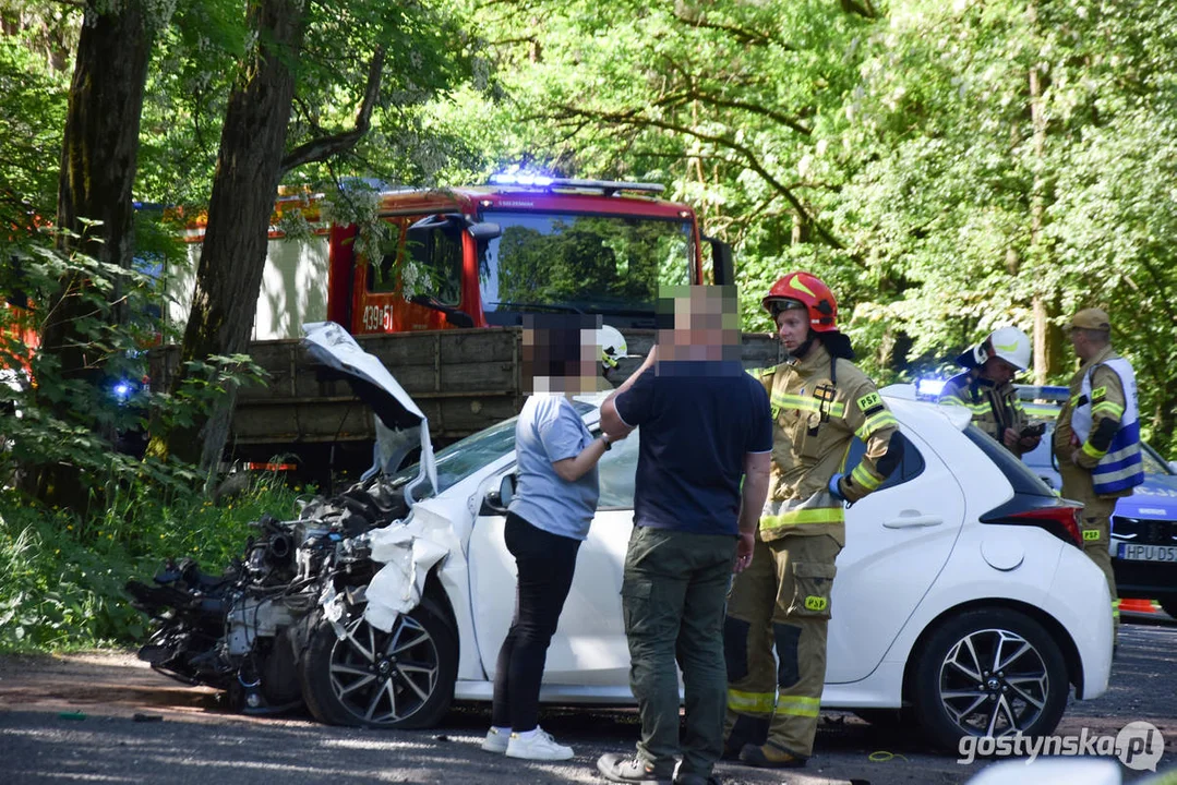 Wypadek drogowy na DW437 Borek Wlkp.- Dolsk