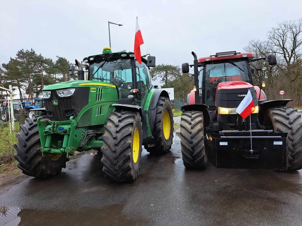 Protest rolników, myśliwych i pszczelarzy w Jarocinie 20 lutego 2024