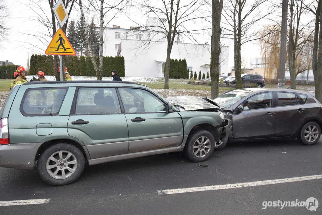 Wypadek na ul. Wielkopolskiej w Gostyniu