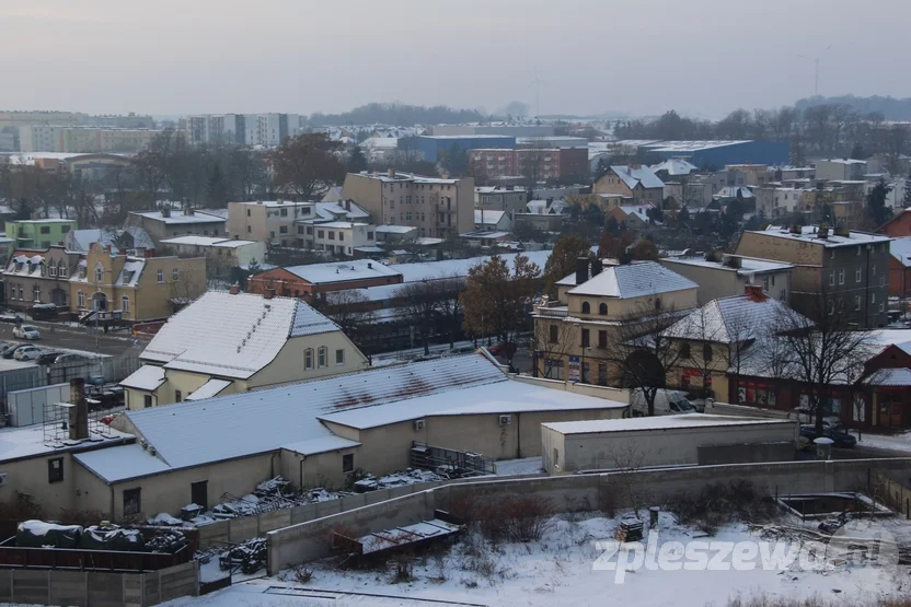 Panorama Pleszewa - widok z elewatora zbożowego