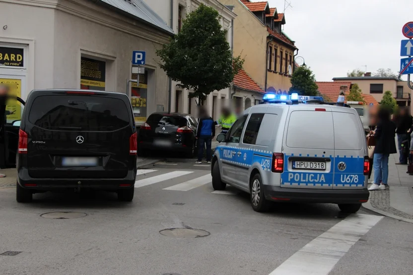 Zderzenie aut na Placu Powstańców Wielkopolskich