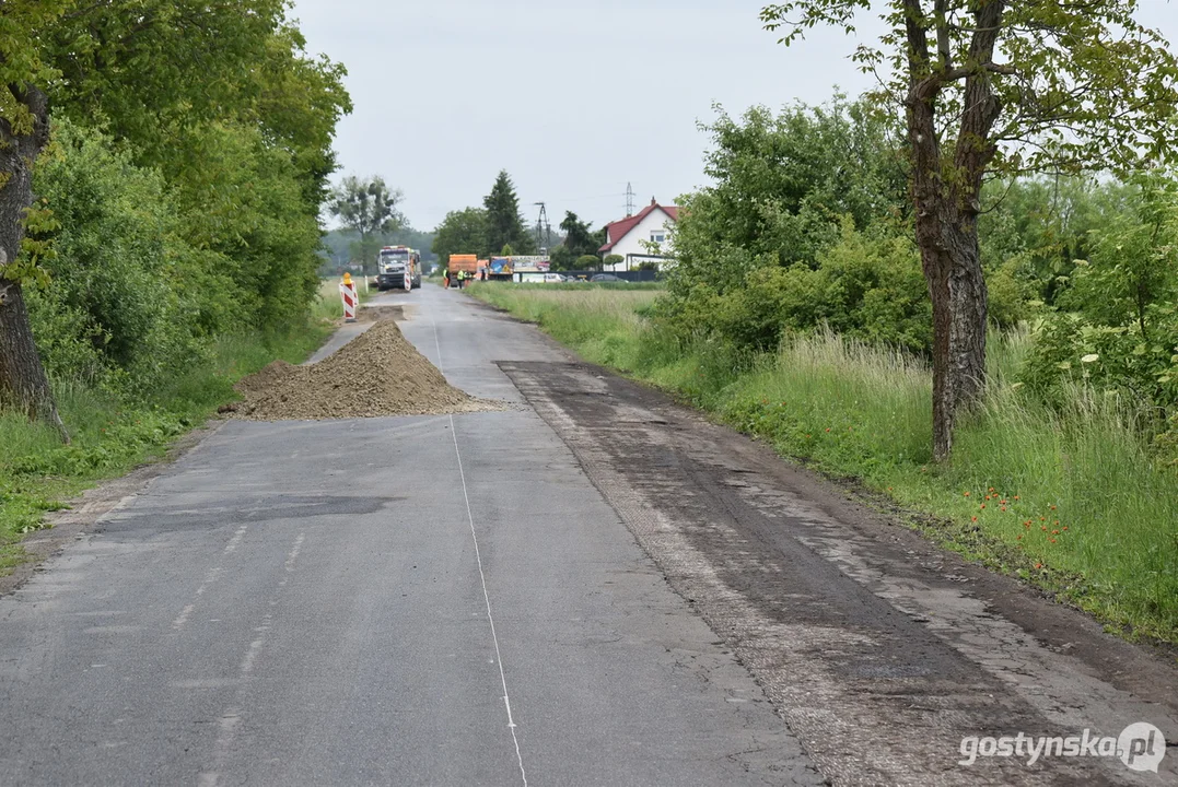 Remont drogi powiatowej Krobia-Chwałkowo