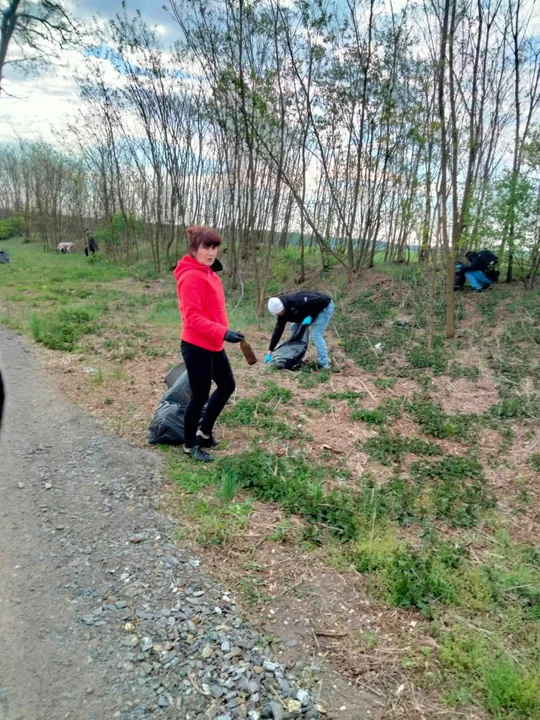 Sprzątanie trasy Zawidowice-Rokutów