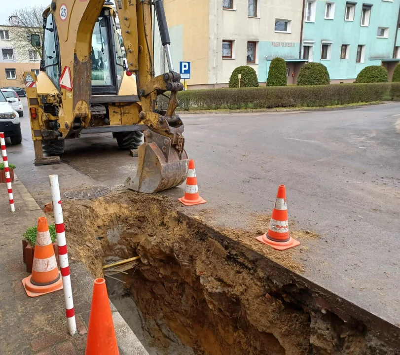 Roboty na osiedlu Wojska Polskiego w Pleszewie